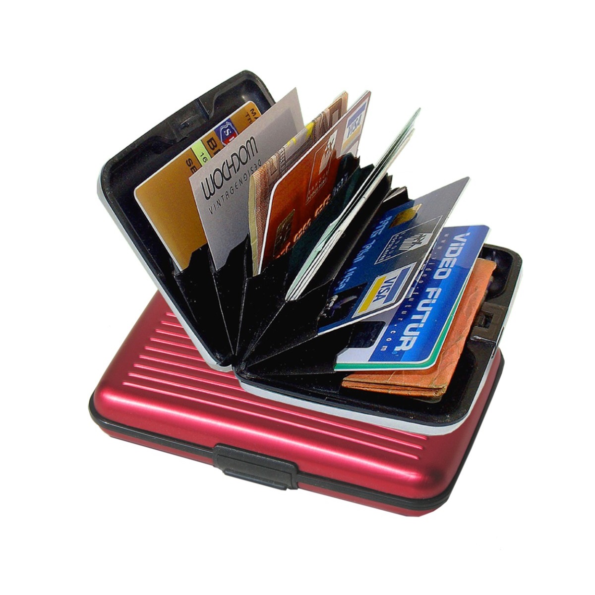 OGON Aluminum Wallet - Red